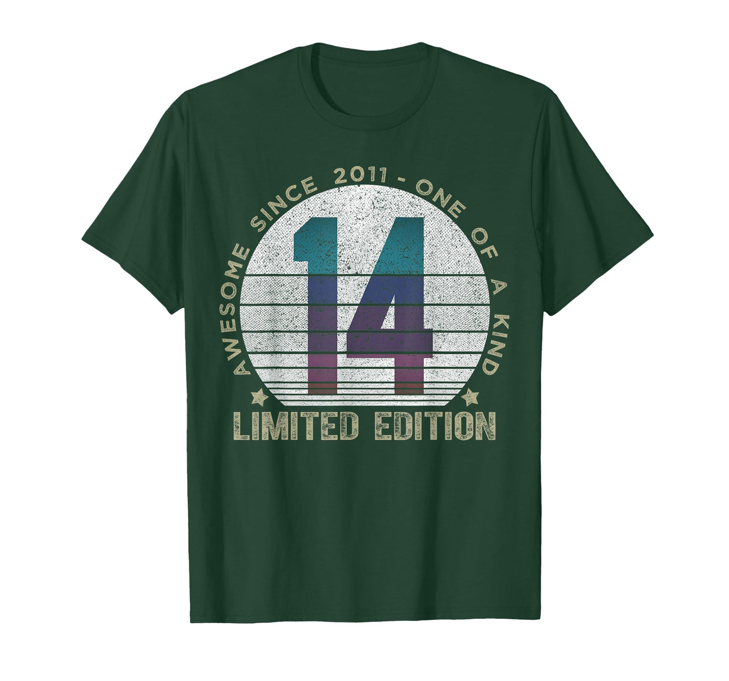 14 Year Old Gifts Vintage 2011 Limited Edition 14th Birthday T-Shirt