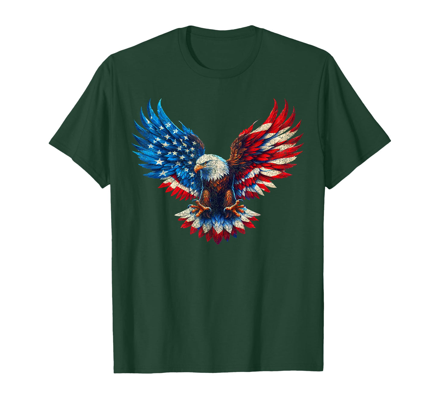 American Flag Bald Eagle Patriotic Eagle 4th of July USA T-Shirt