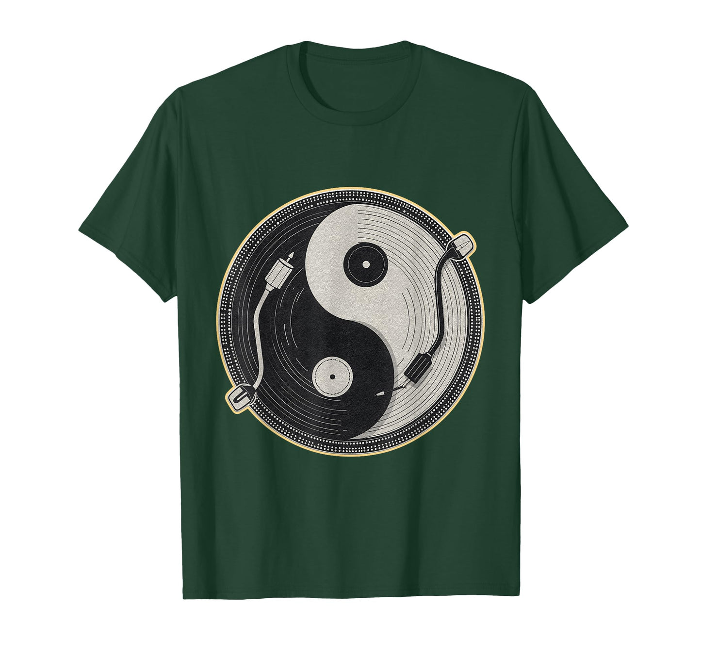 Yin Yang Shirt Vinyl Record Player Collector Music Lover T-Shirt