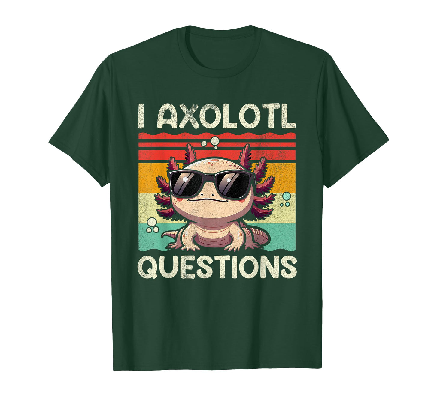 I Axolotl Questions Shirt Adults Youth Kids Retro Vintage T-Shirt
