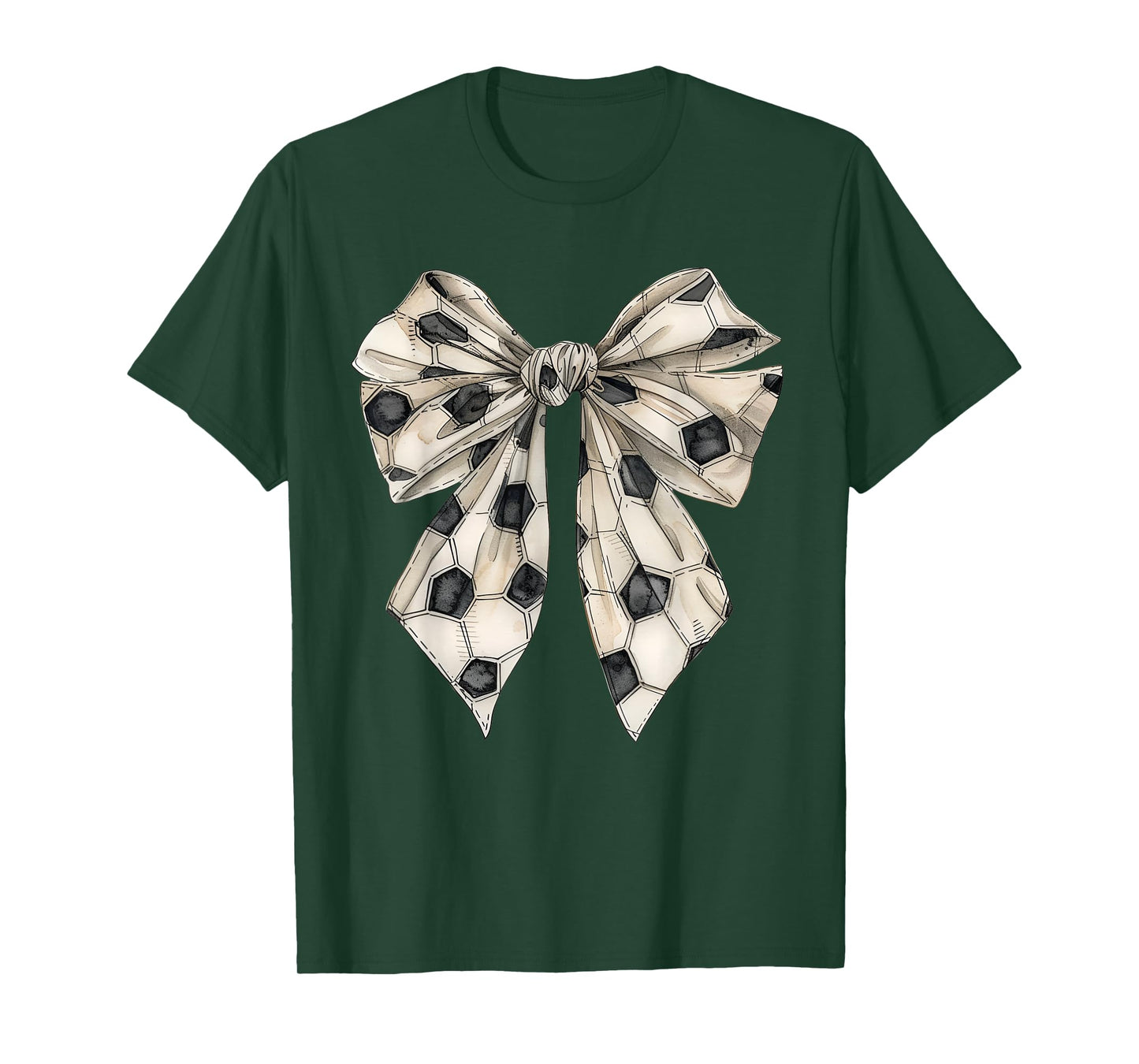 Vintage Soccer Bow Simple Soccer Mom Soccer Game Day T-Shirt