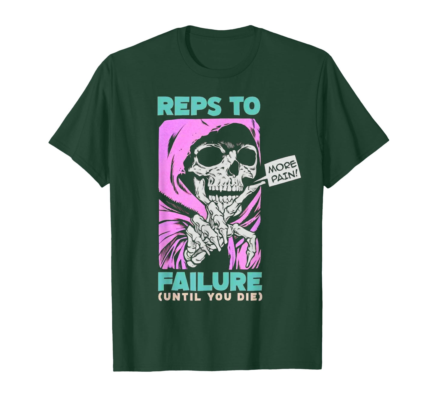 Funny Reps To Failure Weightlifting Bodybuilding Fitness Gym T-Shirt