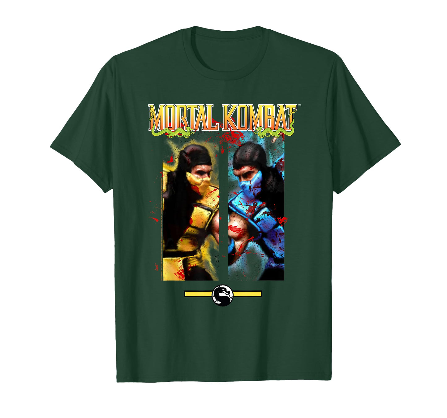 Mortal Kombat Scorpion vs Sub-Zero Face Off Video Game T-Shirt