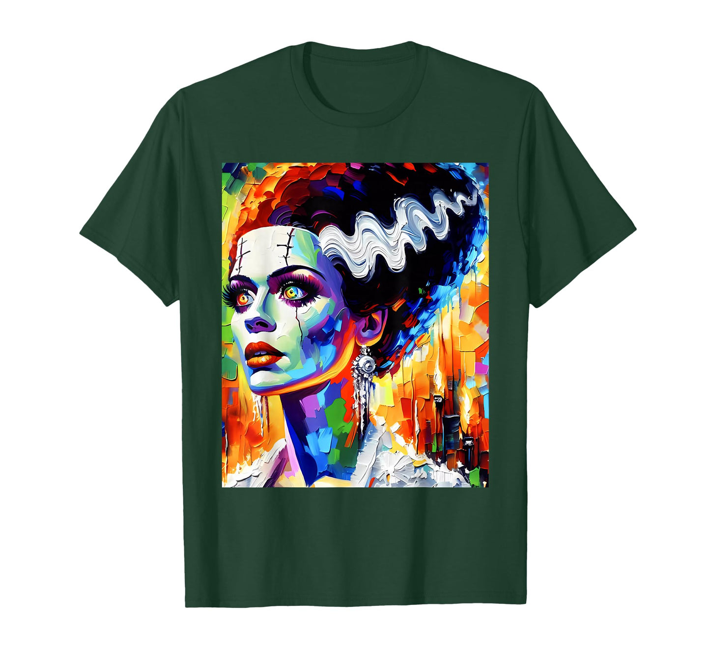 Frankenstein Monster And Bride Halloween Matching Couple T-Shirt