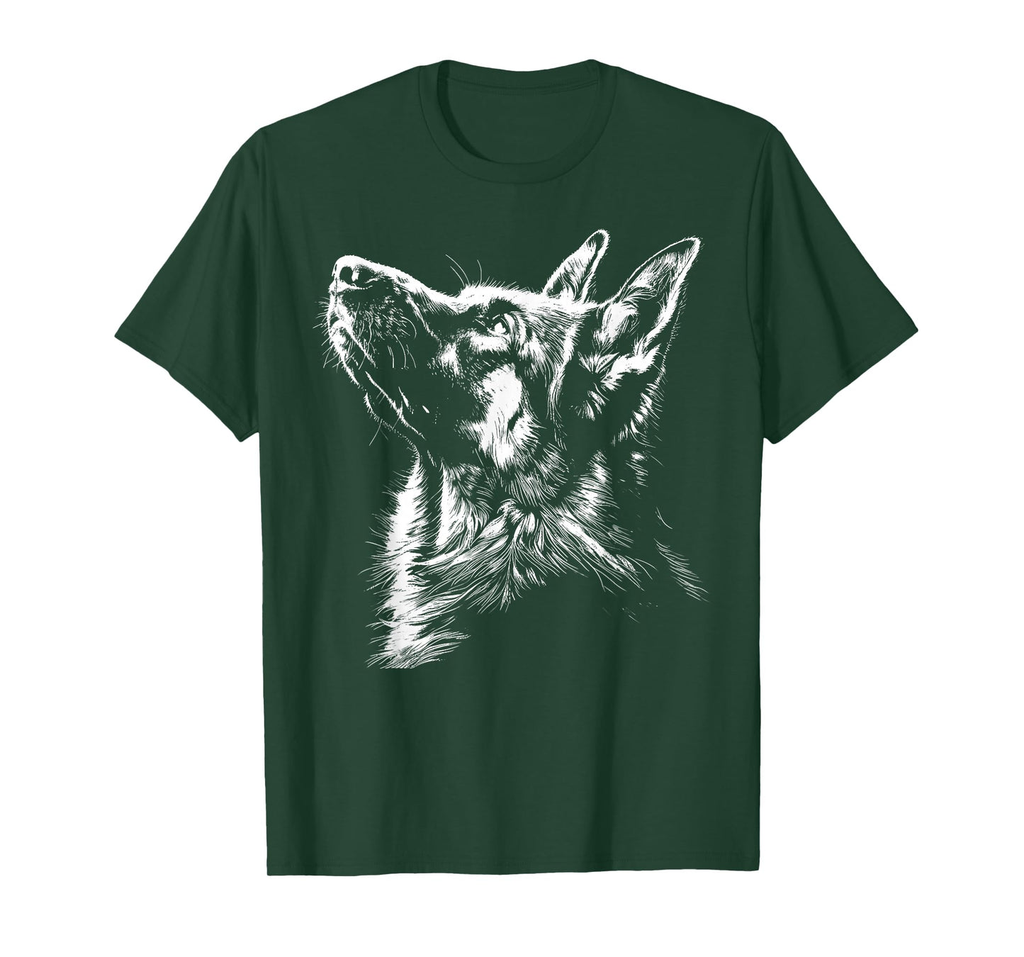 German Shepherd Silhouette Graphic German Shepherd Dog Lover T-Shirt