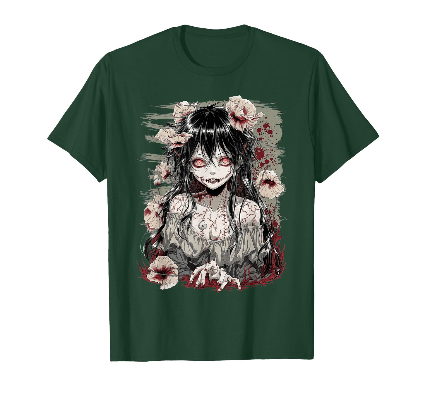 Horror Anime Girl Manga Creepy Japanese Kawaii Aesthetic T-Shirt