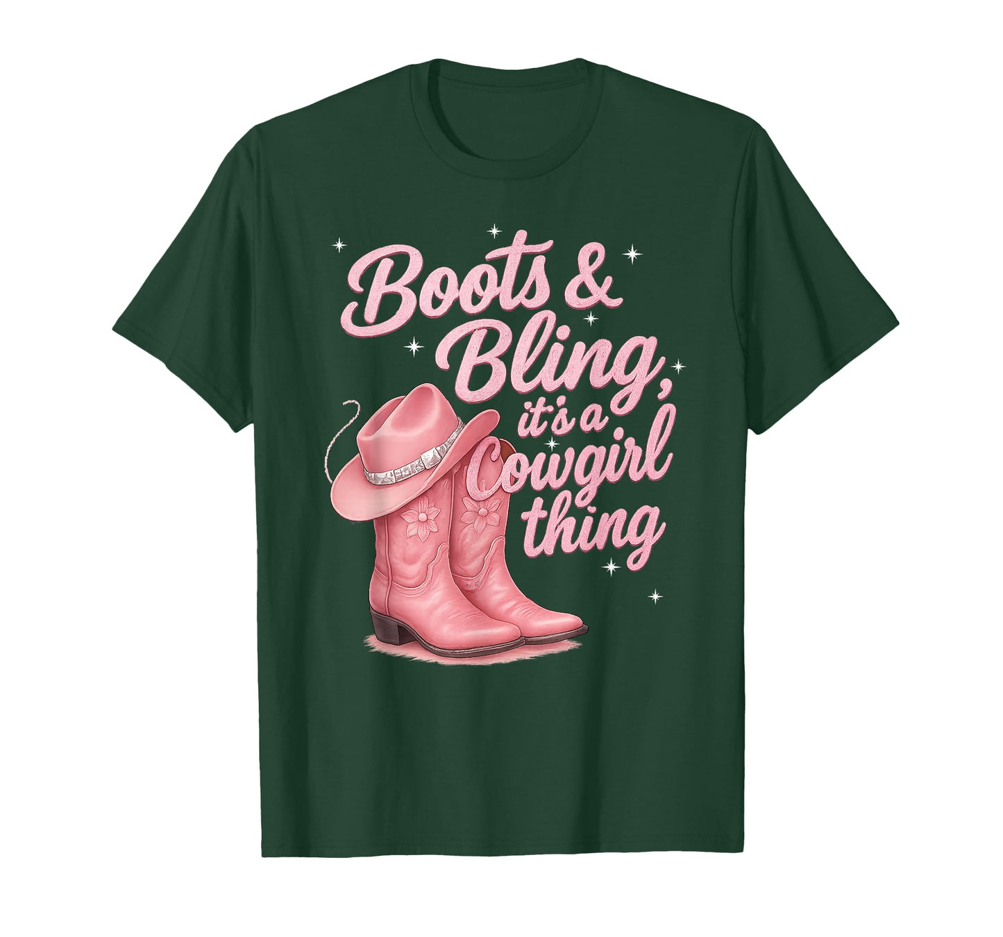 Funny Cowgirl Boots And Bling It's a Cowgirl Thing T-Shirt