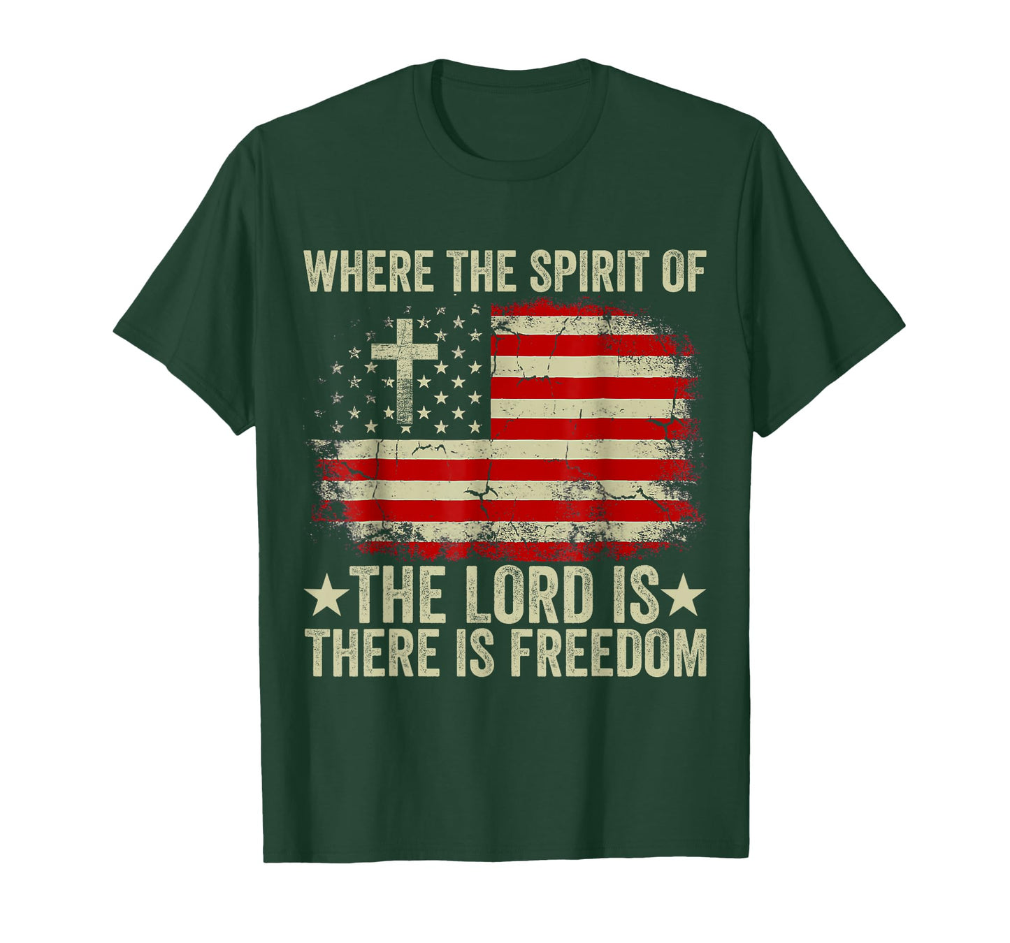 Jesus Shirt Where The Spirit Of The Lord There Is Freedom T-Shirt
