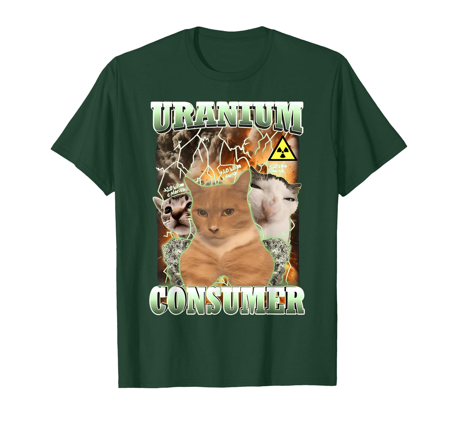 Uranium Consumer Cat & FUNNY Cute Cats T-Shirt for Men Women Girls Kids