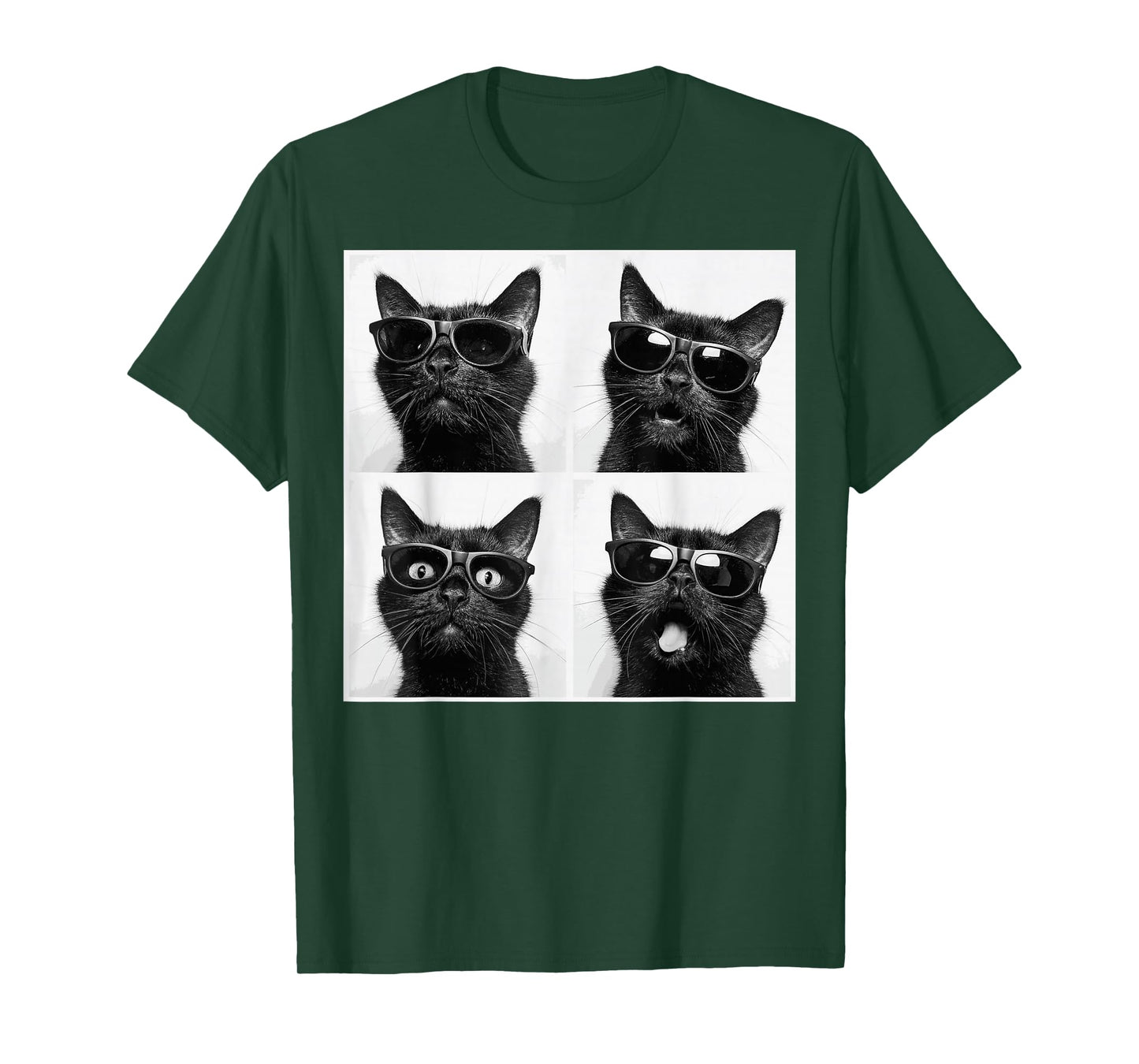 Funny Graphic Cat Photobooth Selfie Funny T-Shirt