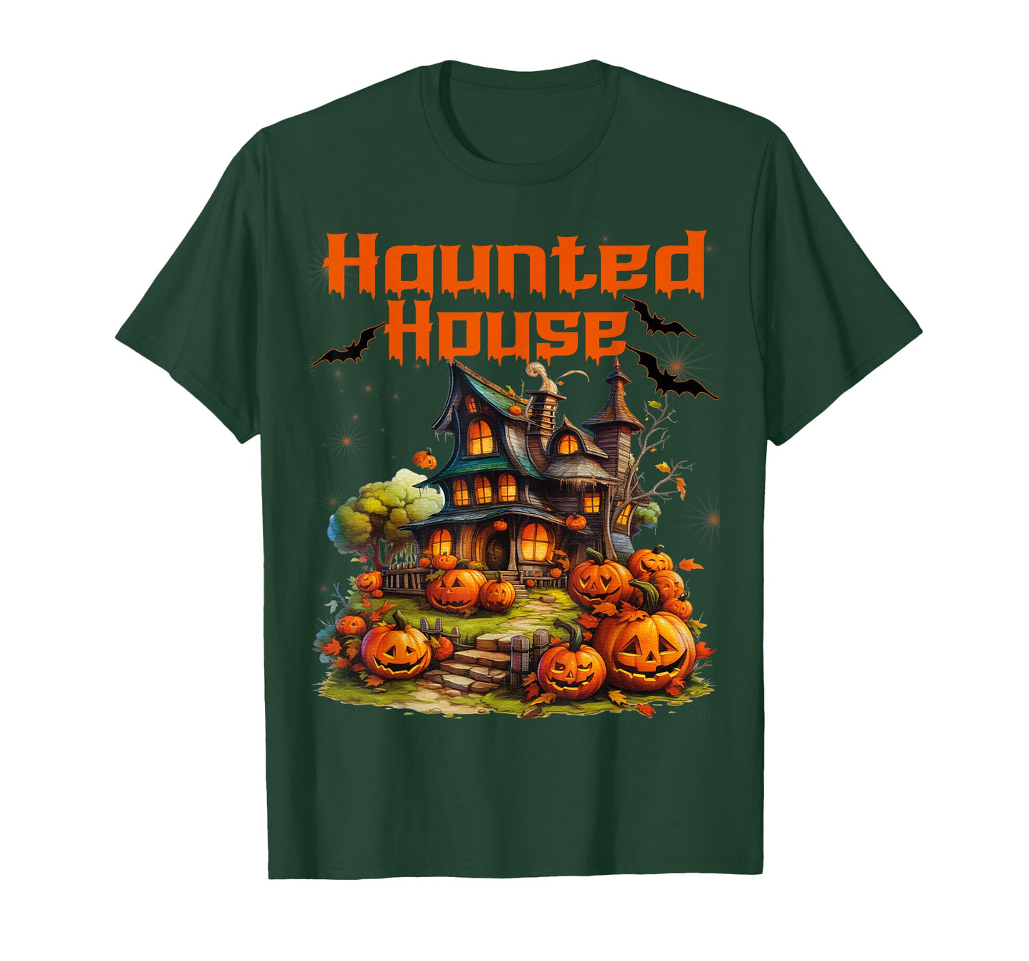 Halloween Haunted House .Halloween Witch House T-Shirt
