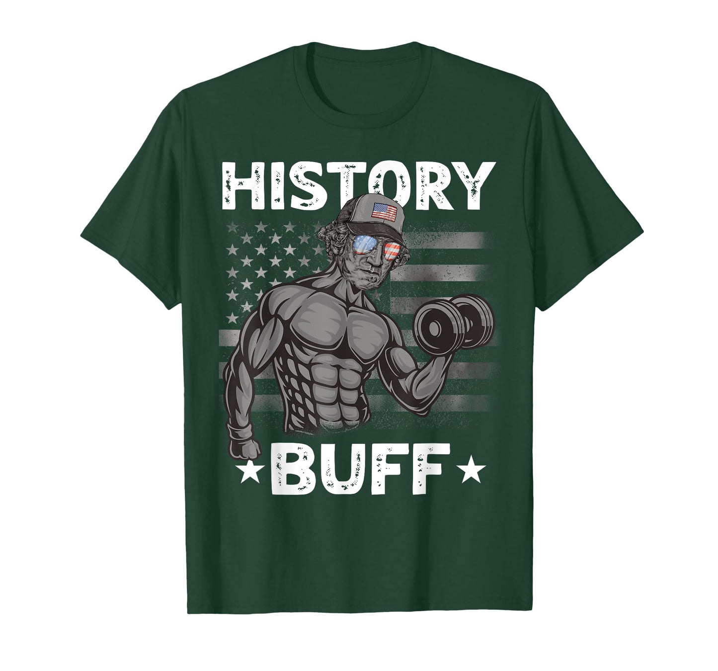 History Buff Washington Bro Weightlifting 4th of July Gym T-Shirt for Men