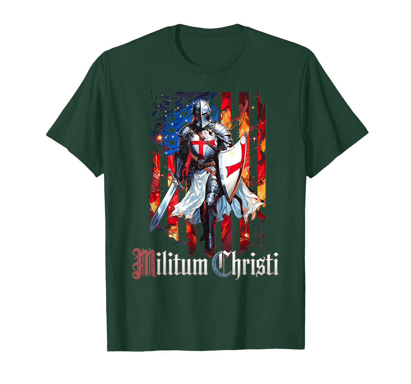 Catholic Knight Templar Crusader Cross T-Shirt