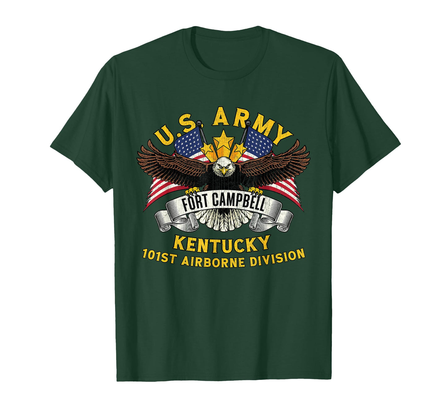 Fort Campbell Kentucky KY Vintage Military Base Veterans Day T-Shirt