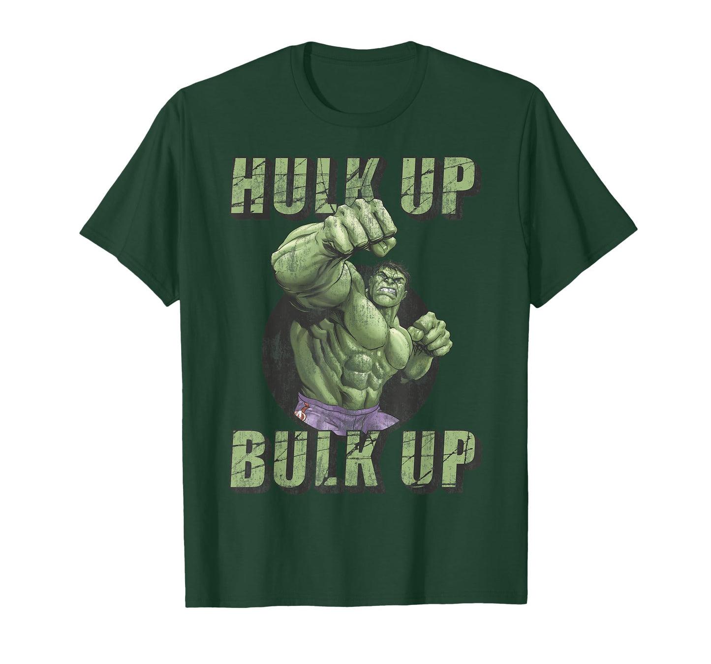 Marvel The Incredible Hulk Tough Hulk Up Bulk Up Badge T-Shirt