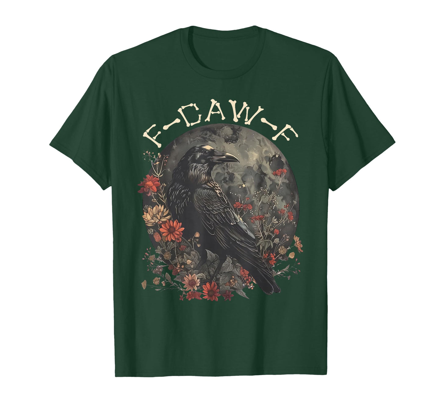Funny F Caw F Raven Bird Saying Graphic T-Shirt
