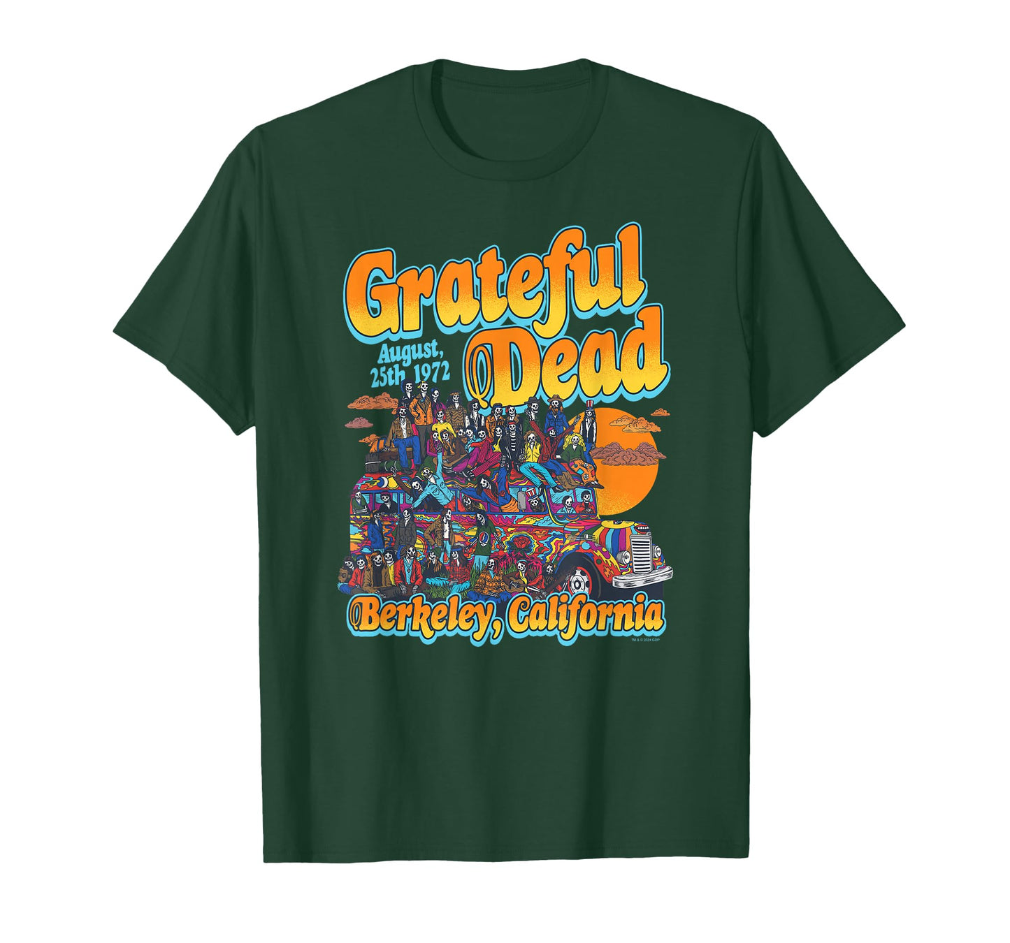 Grateful Dead Berkeley Bound Van 1972 Band T-Shirt