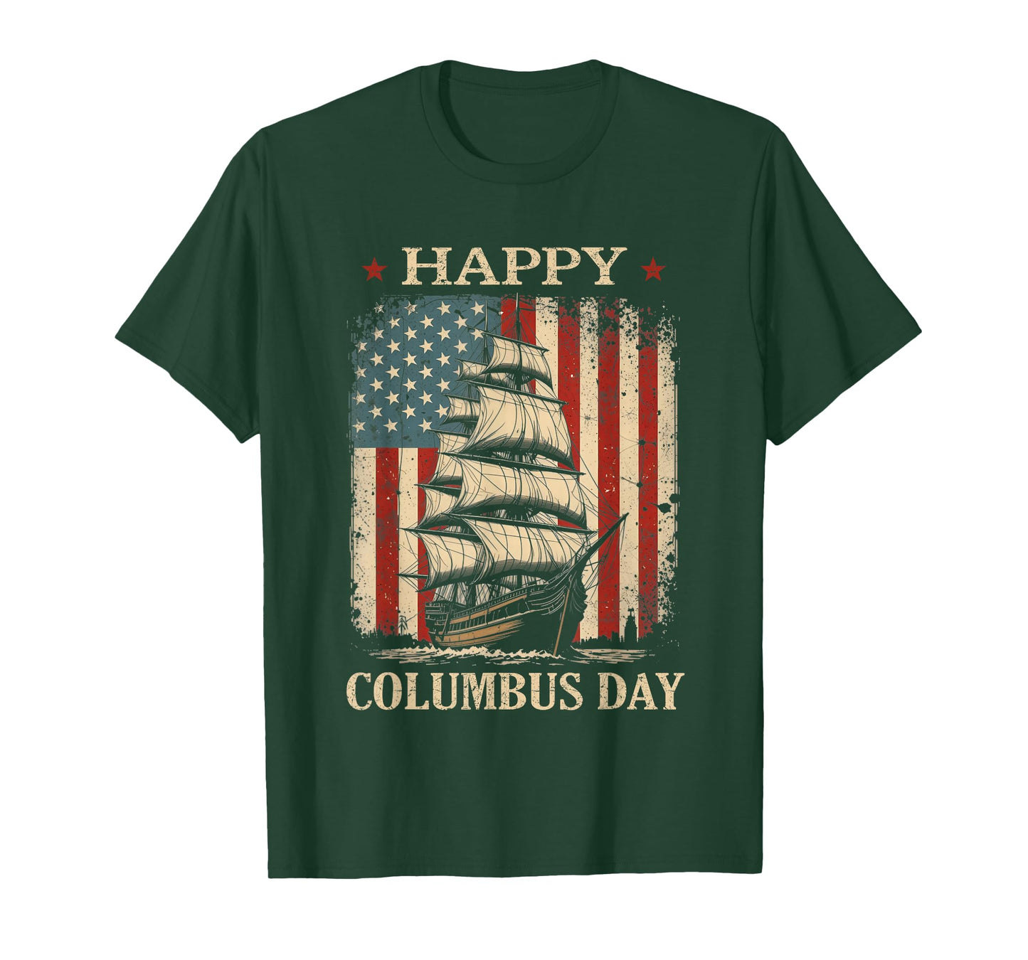 Happy Columbus Day Design Christopher Columbus Italian T-Shirt