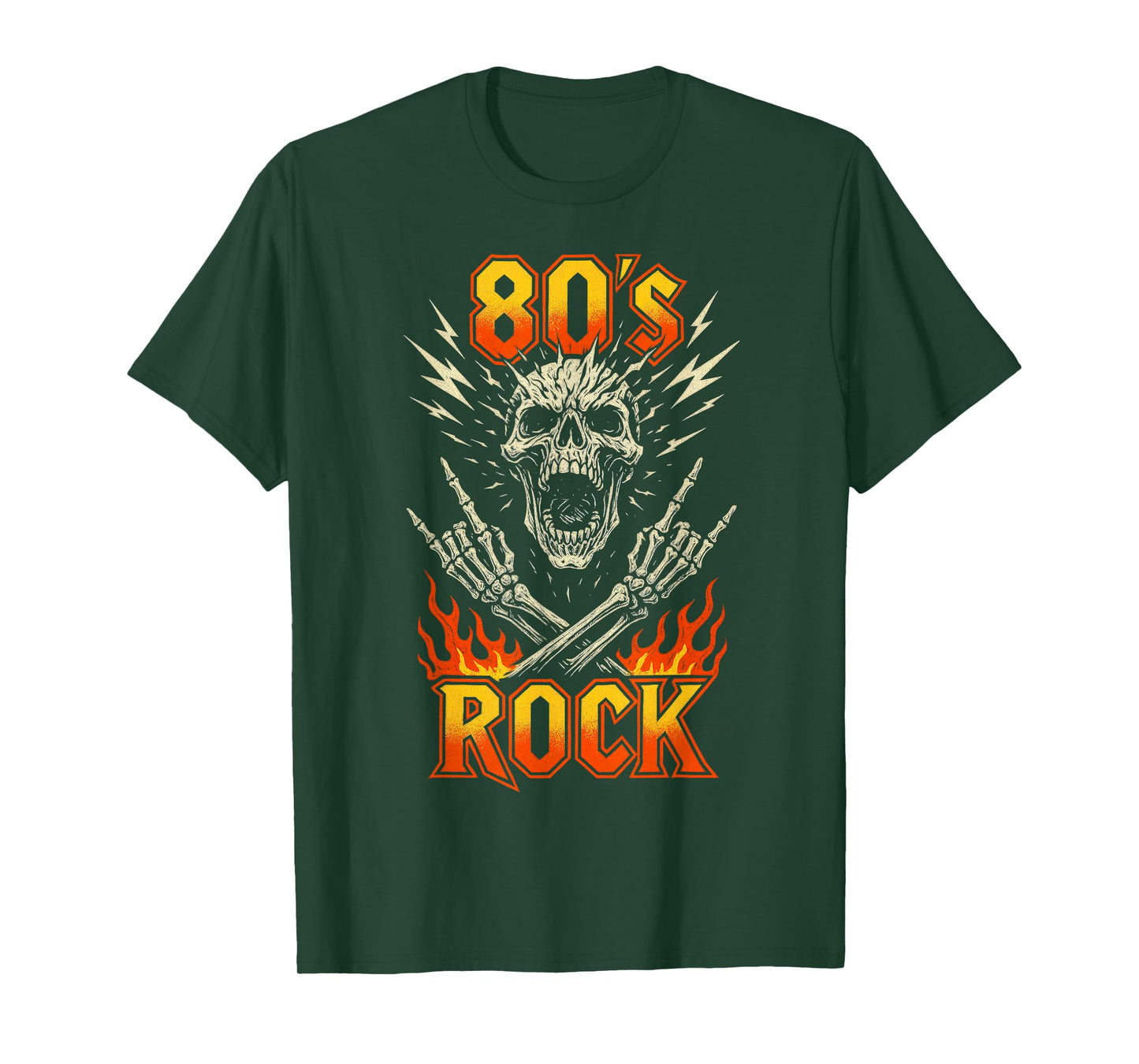 80s Rock Vintage Skull Retro Music Band Gift T-Shirt