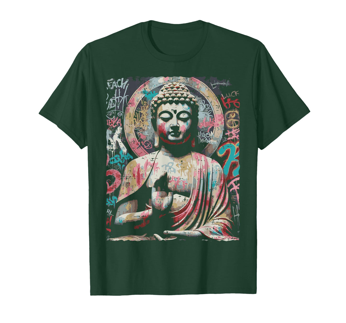 Street Wear Buddha Graffiti Vintage Meditation Men Women Kid T-Shirt