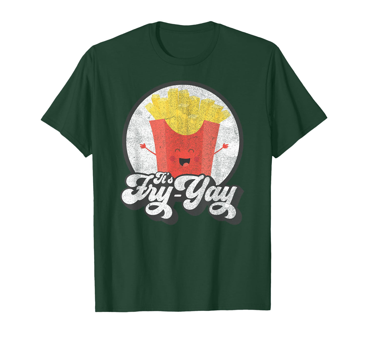It's Fry-Yay T-Shirt - Retro Distressed T-Shirt
