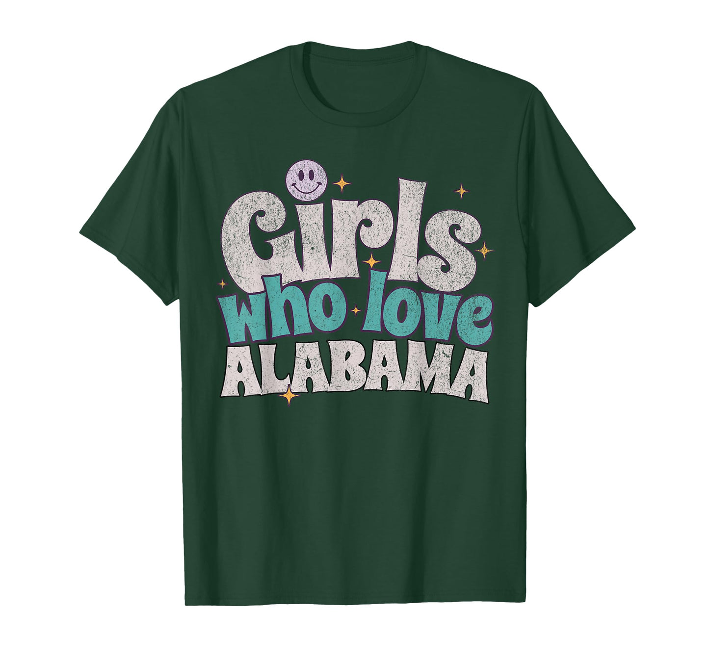 Girls Who Love Alabama, Women's Cute Alabama T-Shirt