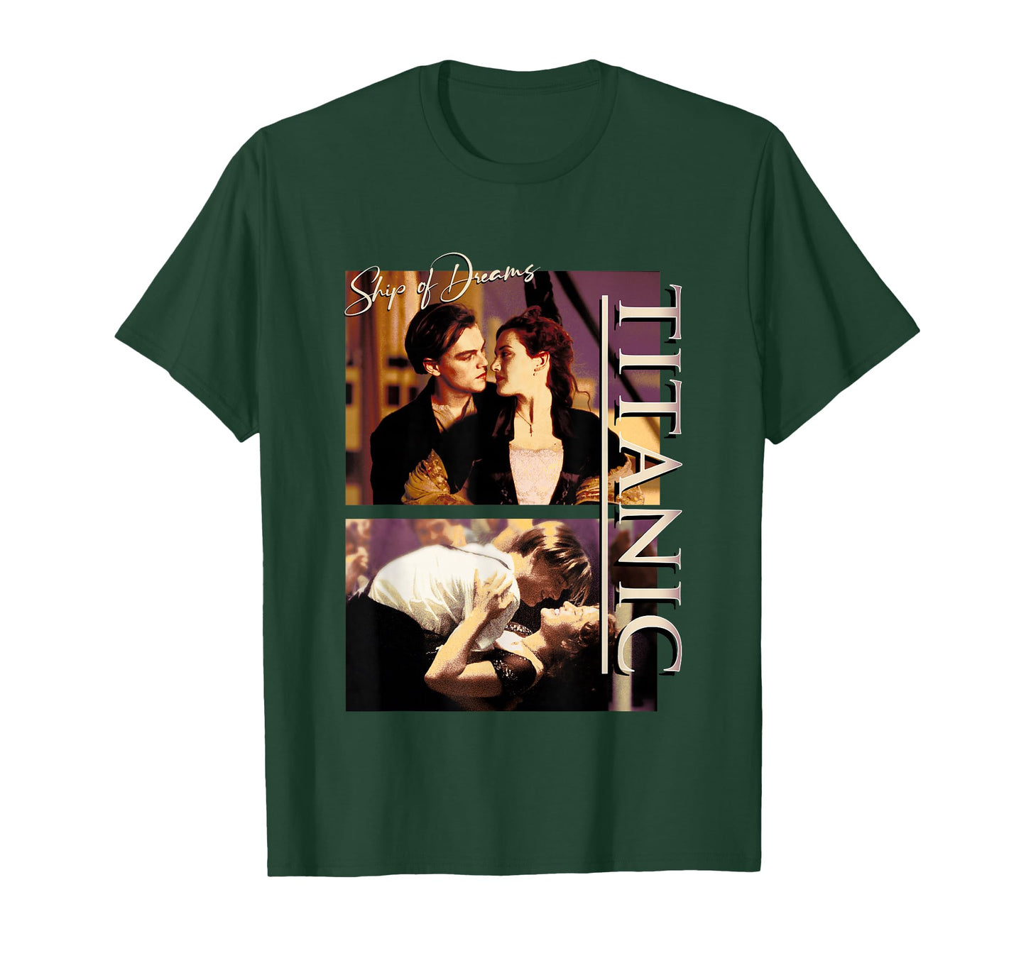 Titanic Iconic Jack & Rose Ship Dreams Vintage Chest Poster T-Shirt