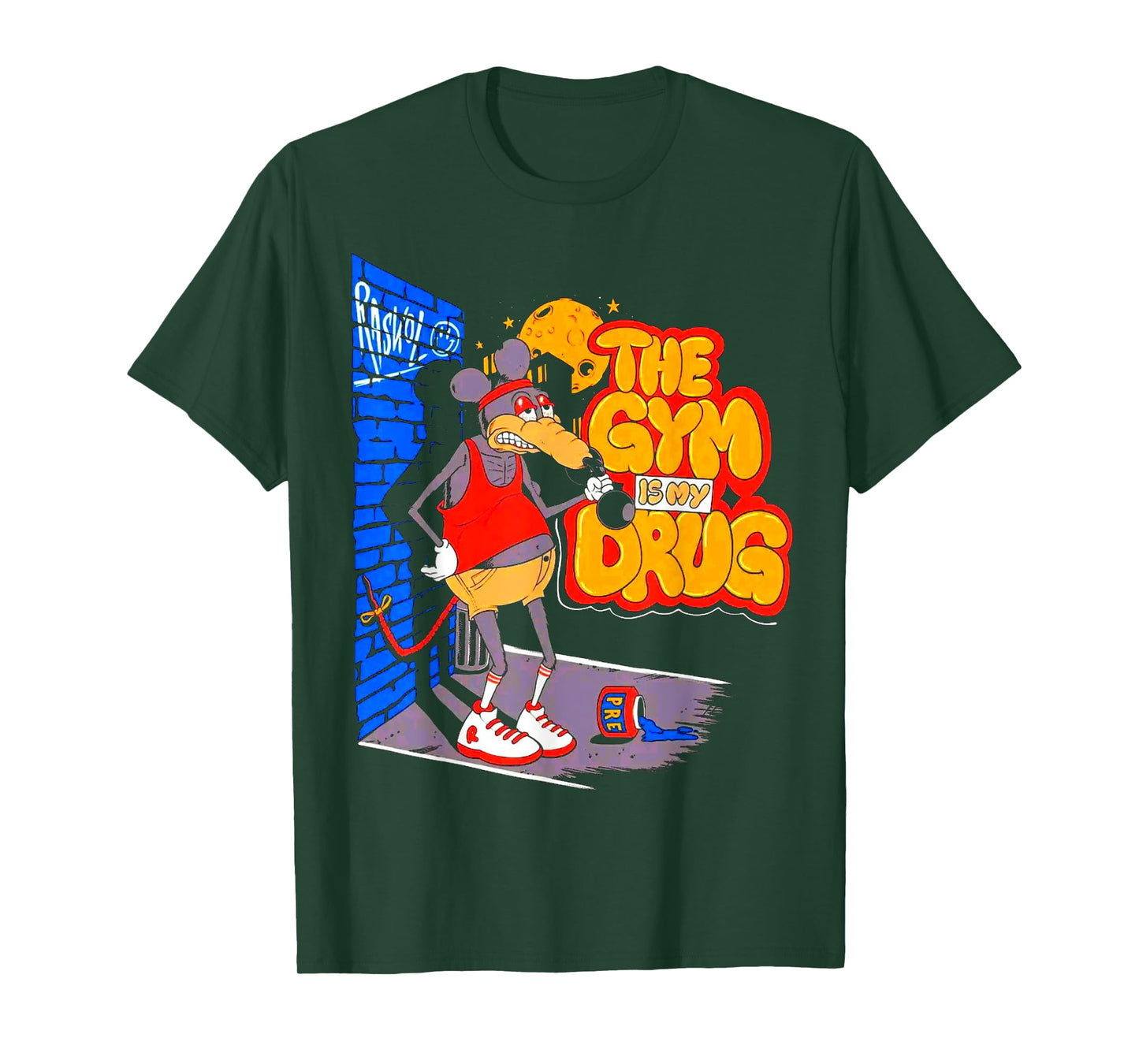 The Gym Is My Drug Funny Weightlifting Bodybuilding Fitness T-Shirt