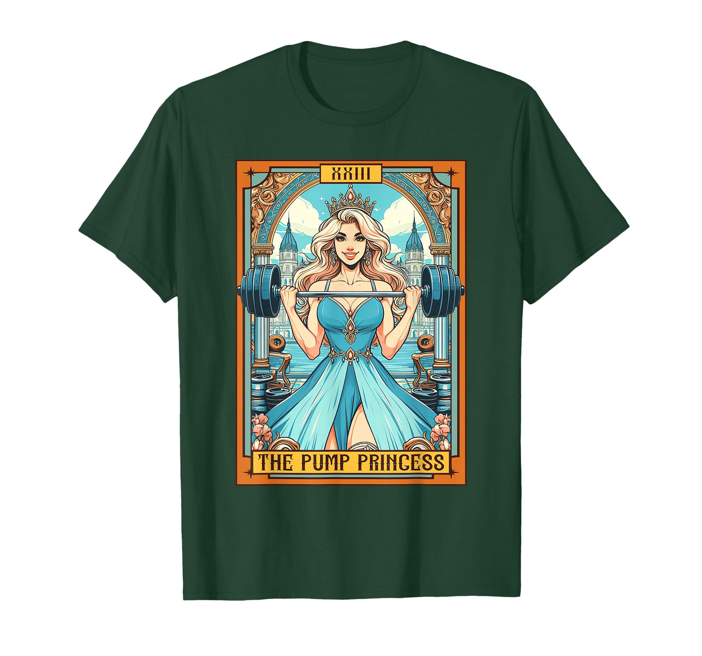 Body Pump Fitness Workout Gym The Pump Princess Tarot Card T-Shirt