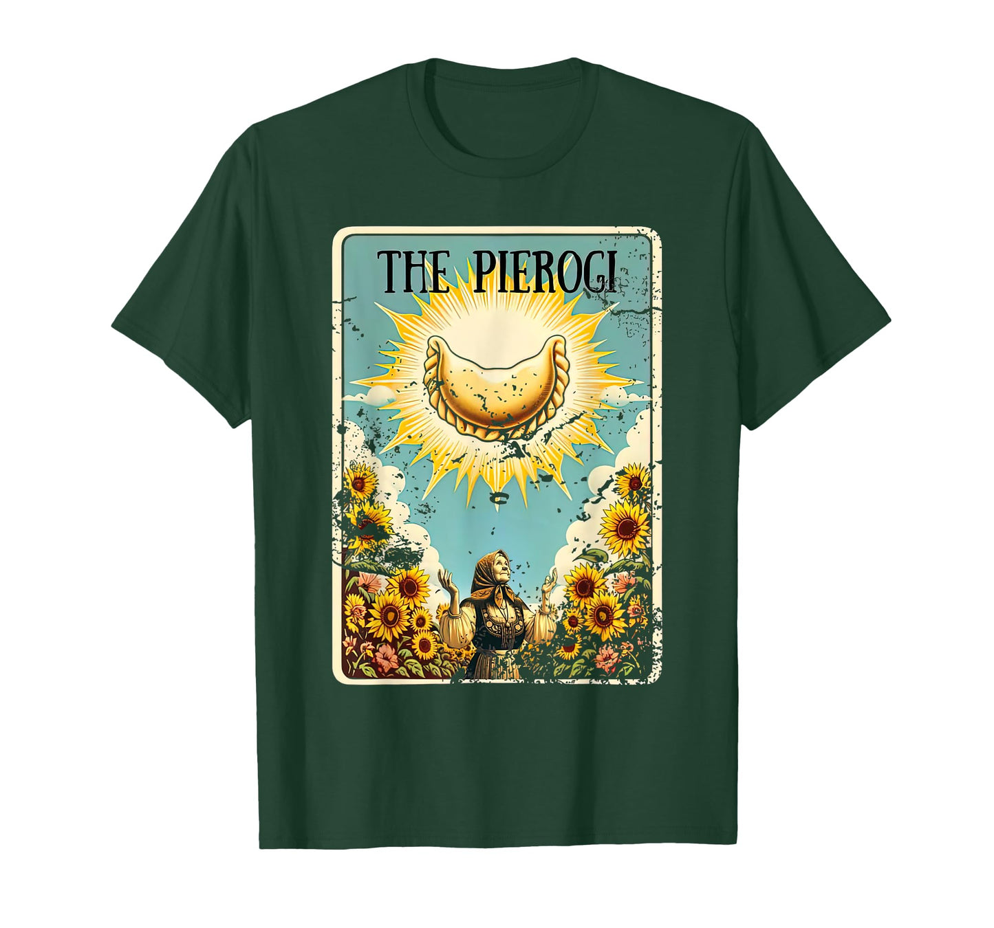 Pierogi Tarot Card Funny Polish Food Polska Pierogies Lover T-Shirt