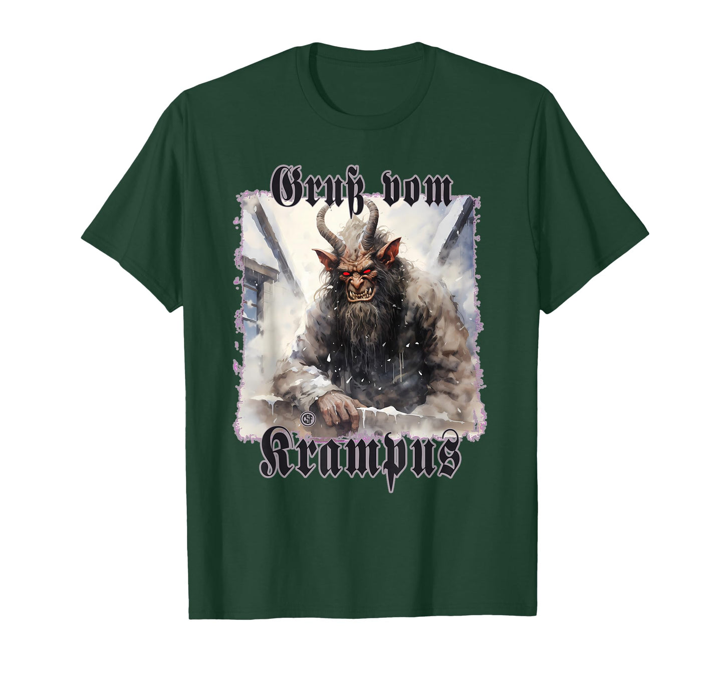 Greeting from Krampus Christmas Legend Figure T-Shirt