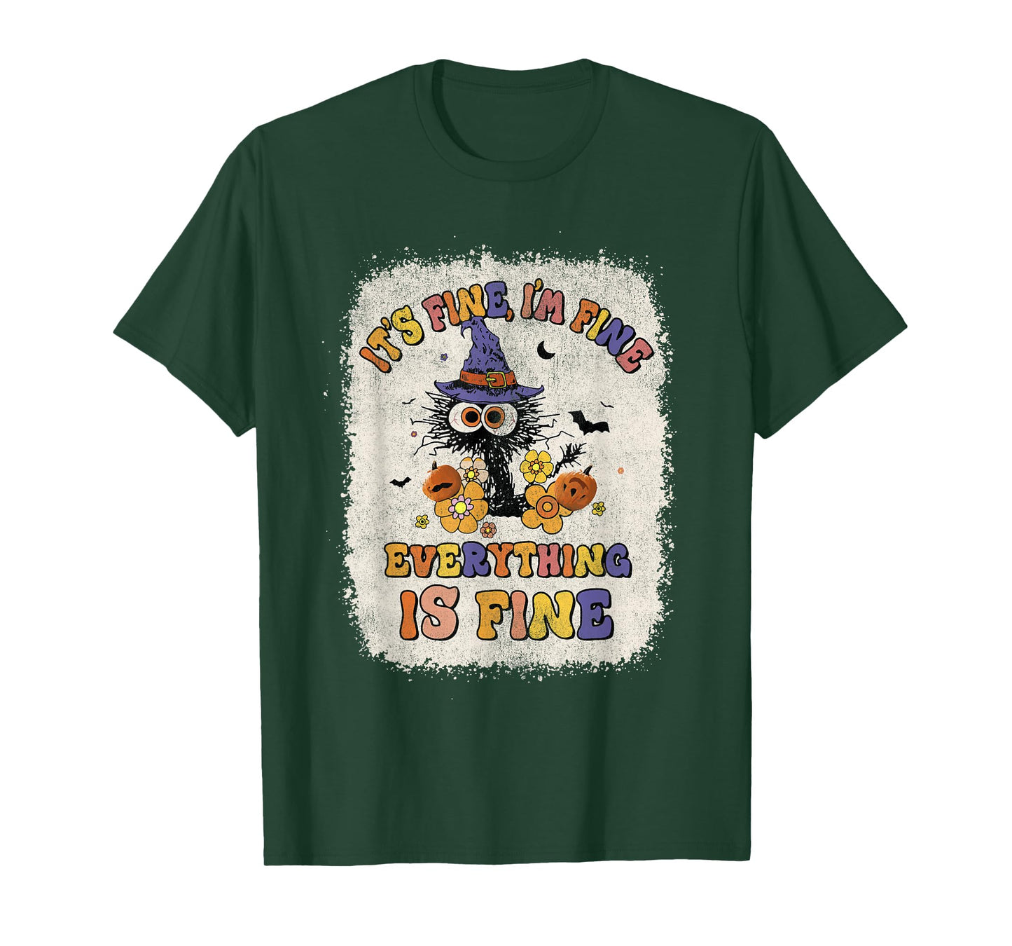 It's Fine I'm Fine Everything is Fine Cat T-Shirt
