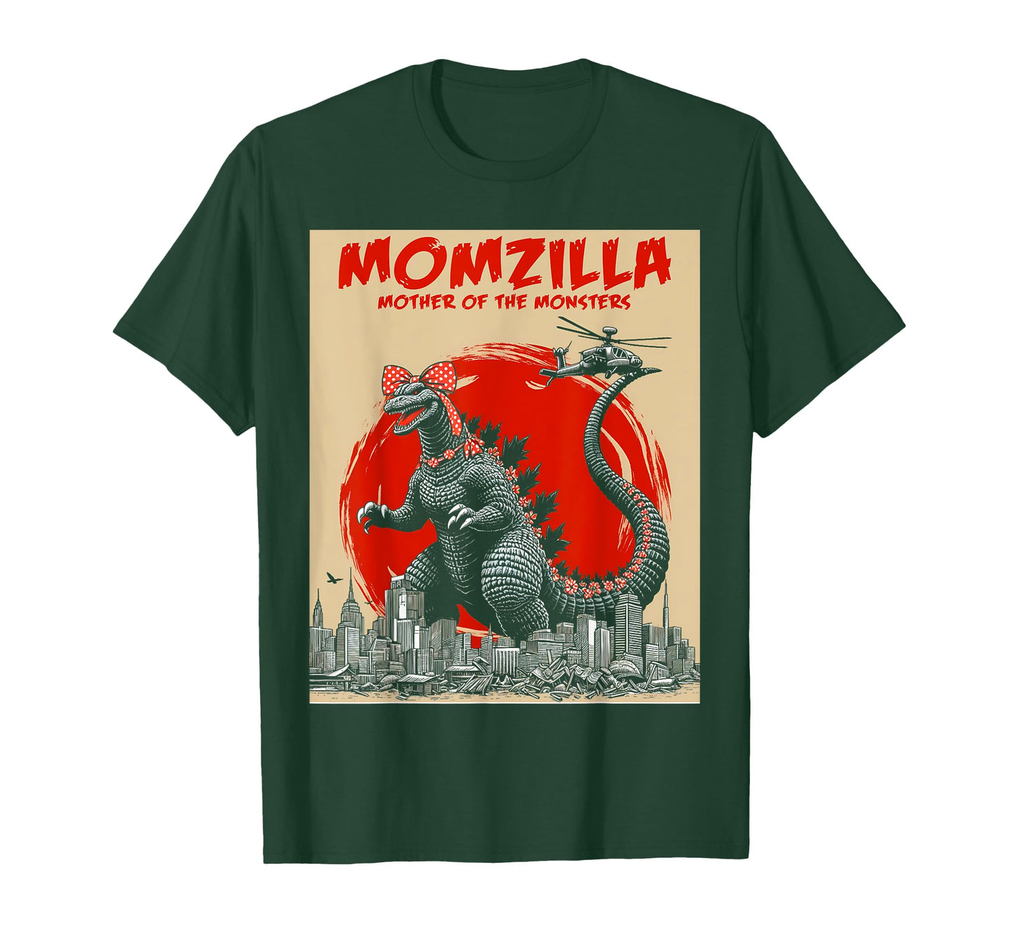 Momzilla Mother Of Monsters Retro Vintage Mama Mother's Day T-Shirt