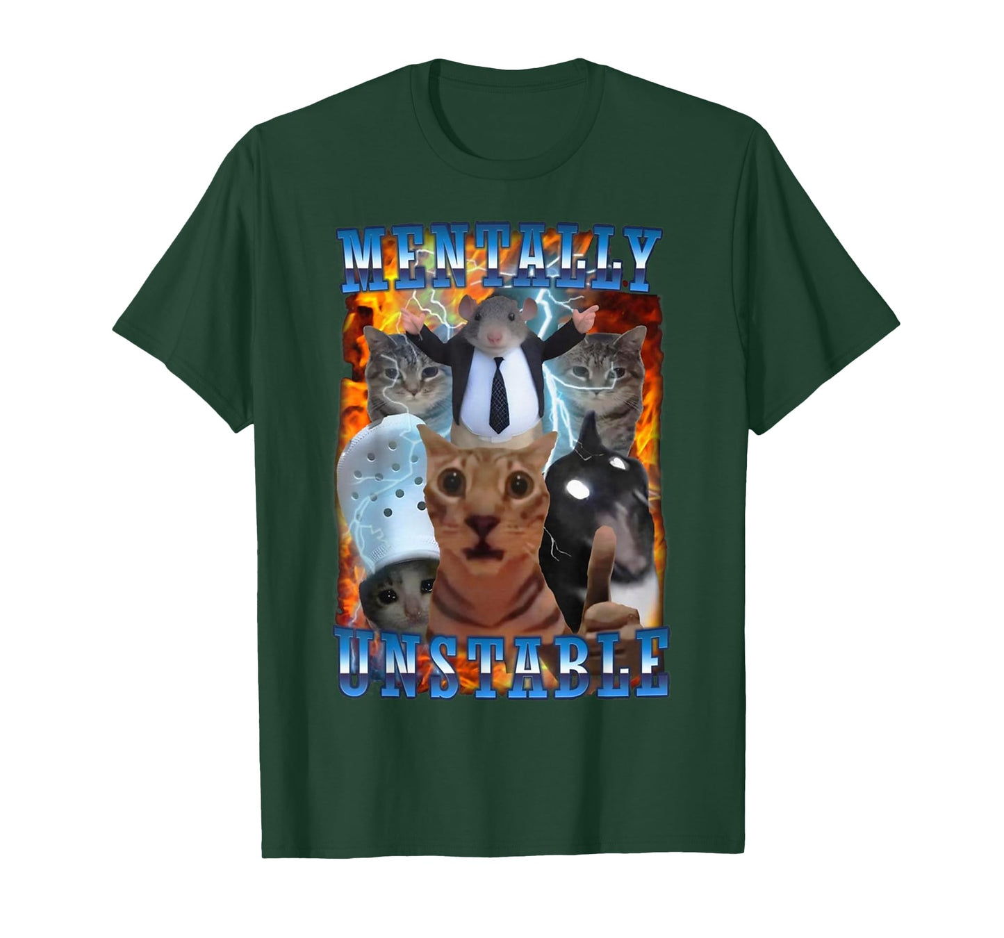 Mentally Unstable Cat T-Shirt