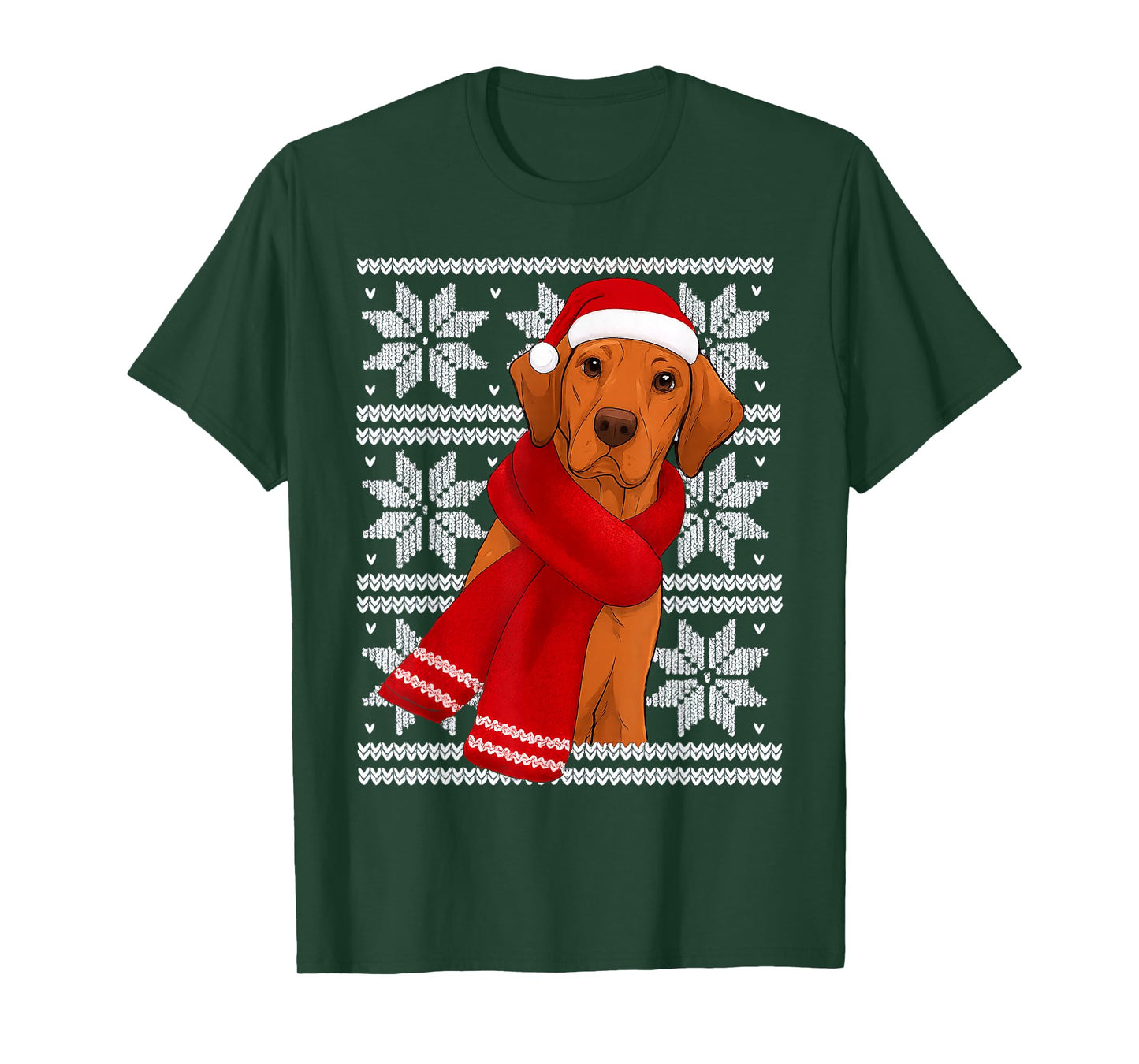 Rhodesian Ridgeback Ugly Christmas Holiday Dog Lover T-Shirt