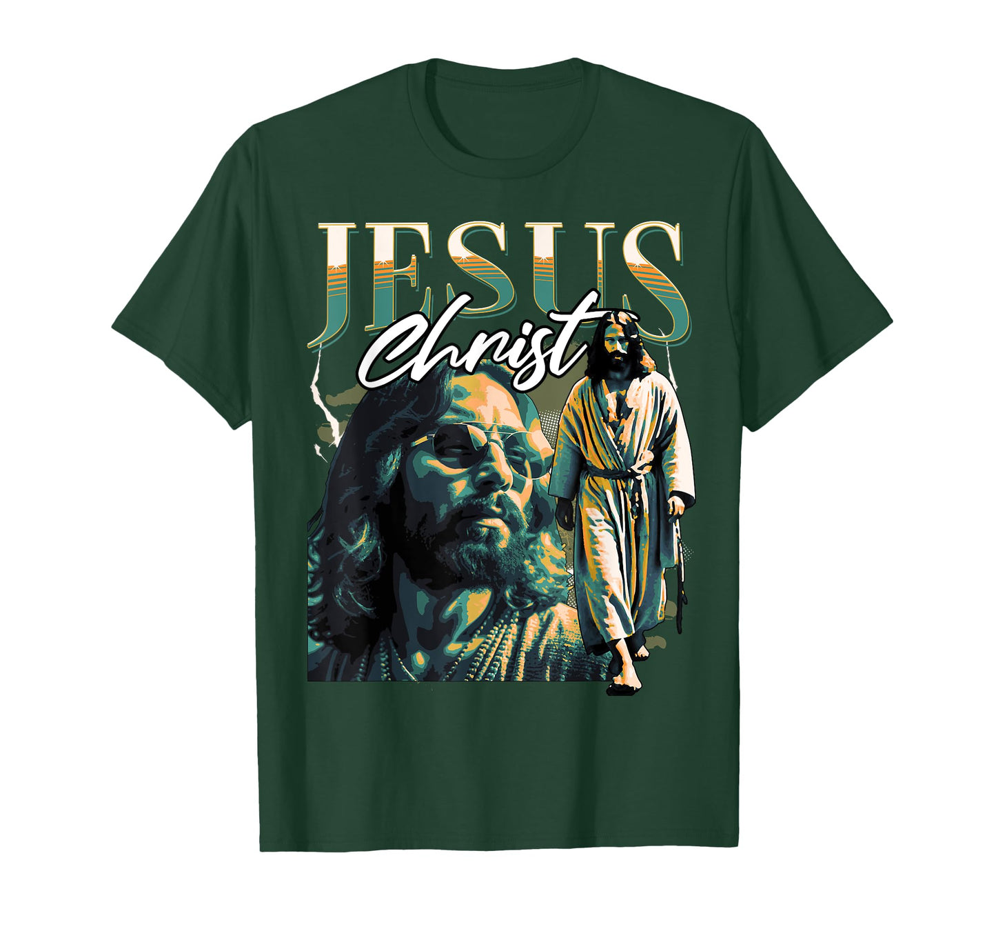Jesus Christ Meme Retro 90s Bootleg Rap Merch Style T-Shirt
