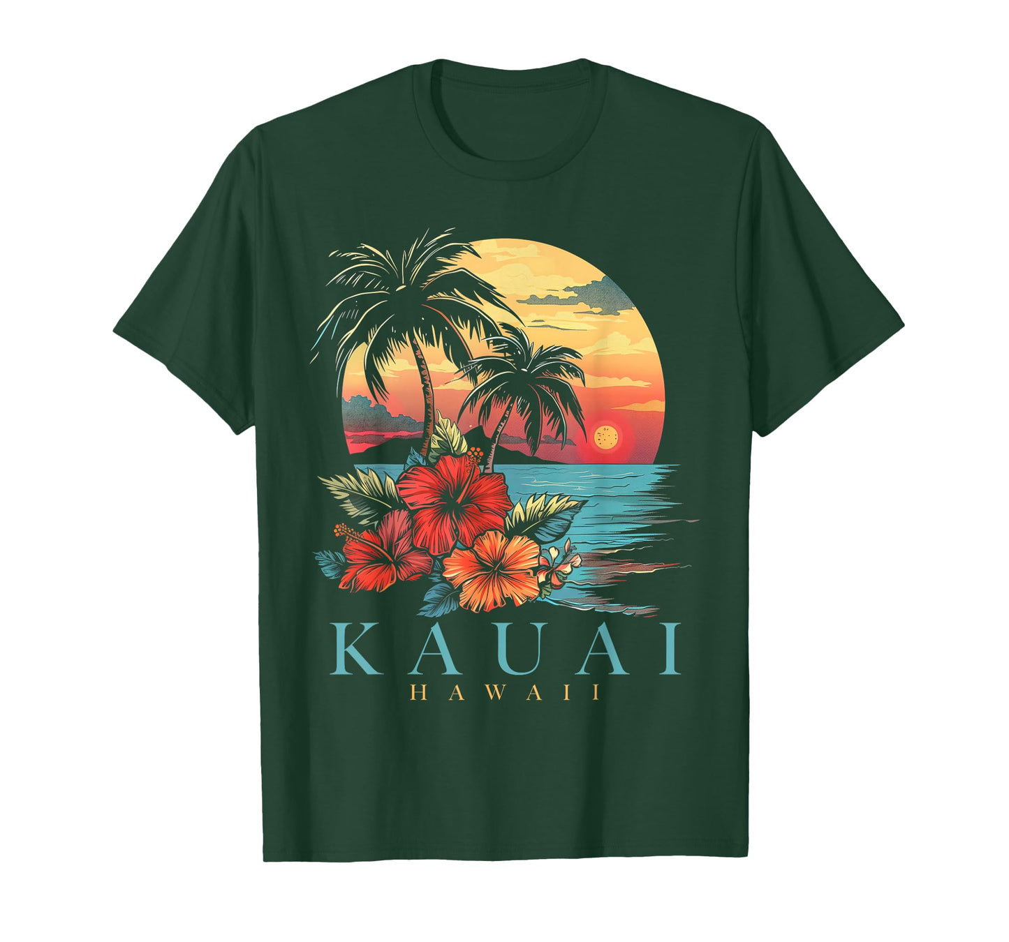 Kauai Hawaii Aloha Hawaiian Surf Surfer Vintage T-Shirt