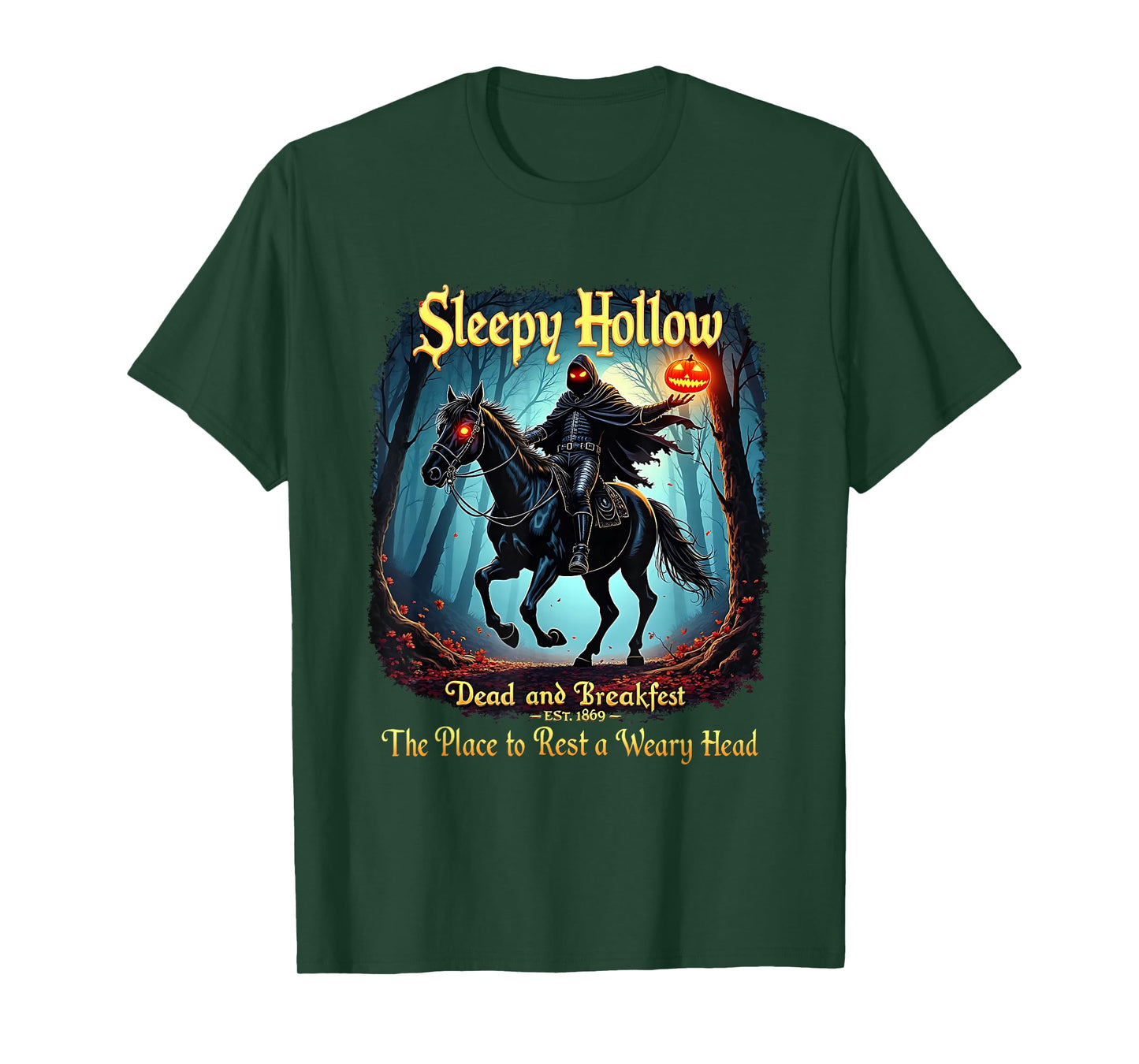 Sleepy Hollow Horseman Halloween Spooky Season Vintage T-Shirt