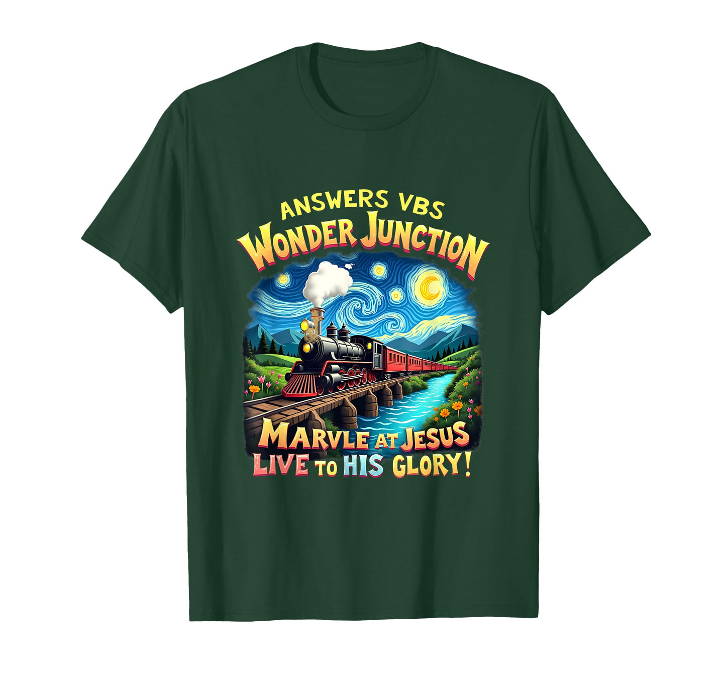 Camp Junction His Glory Jesus VBS 2025 Wonder T-Shirt