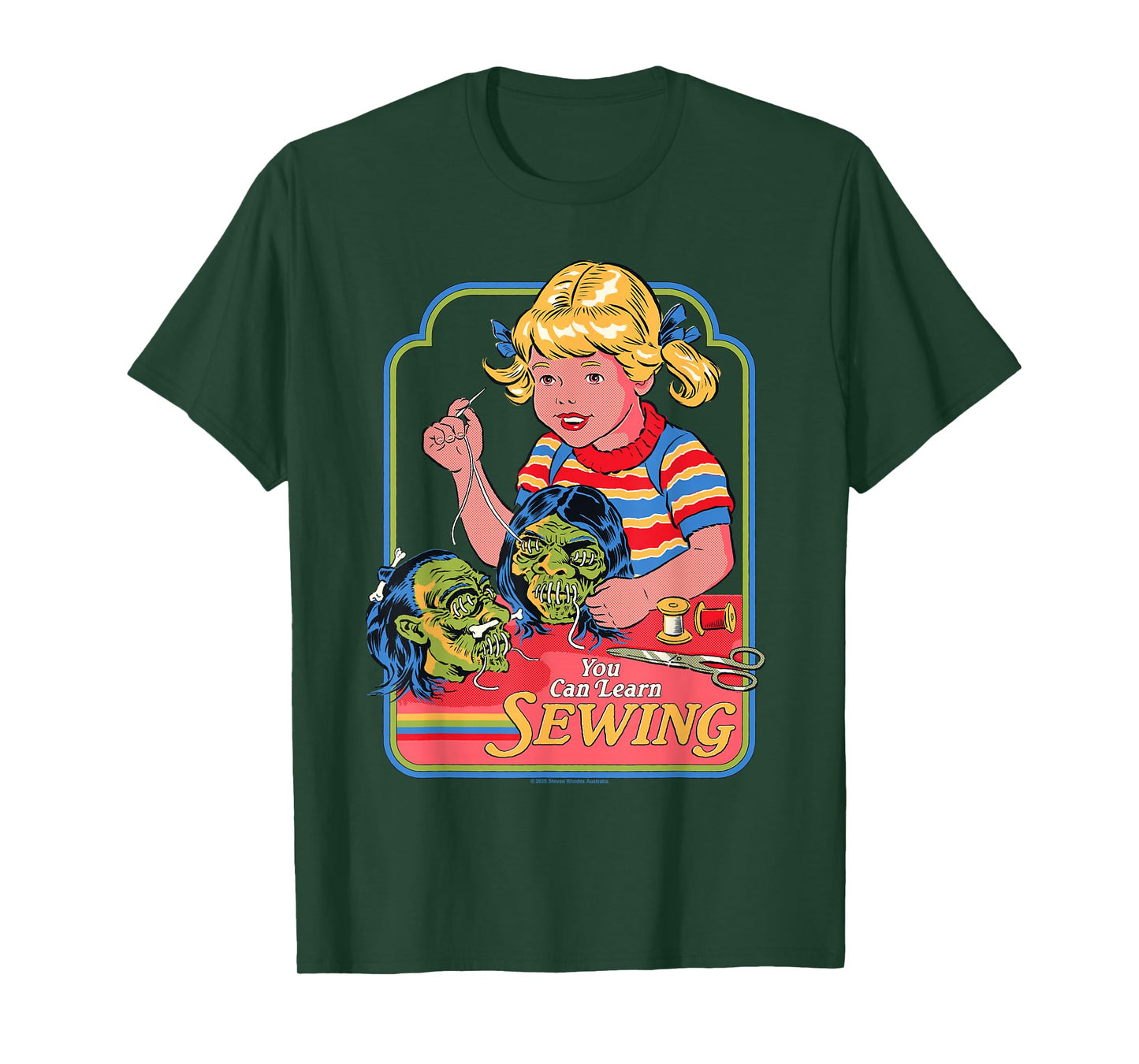 Learn Sewing Sarcastic Retro Vintage Funny Adult Humor T-Shirt