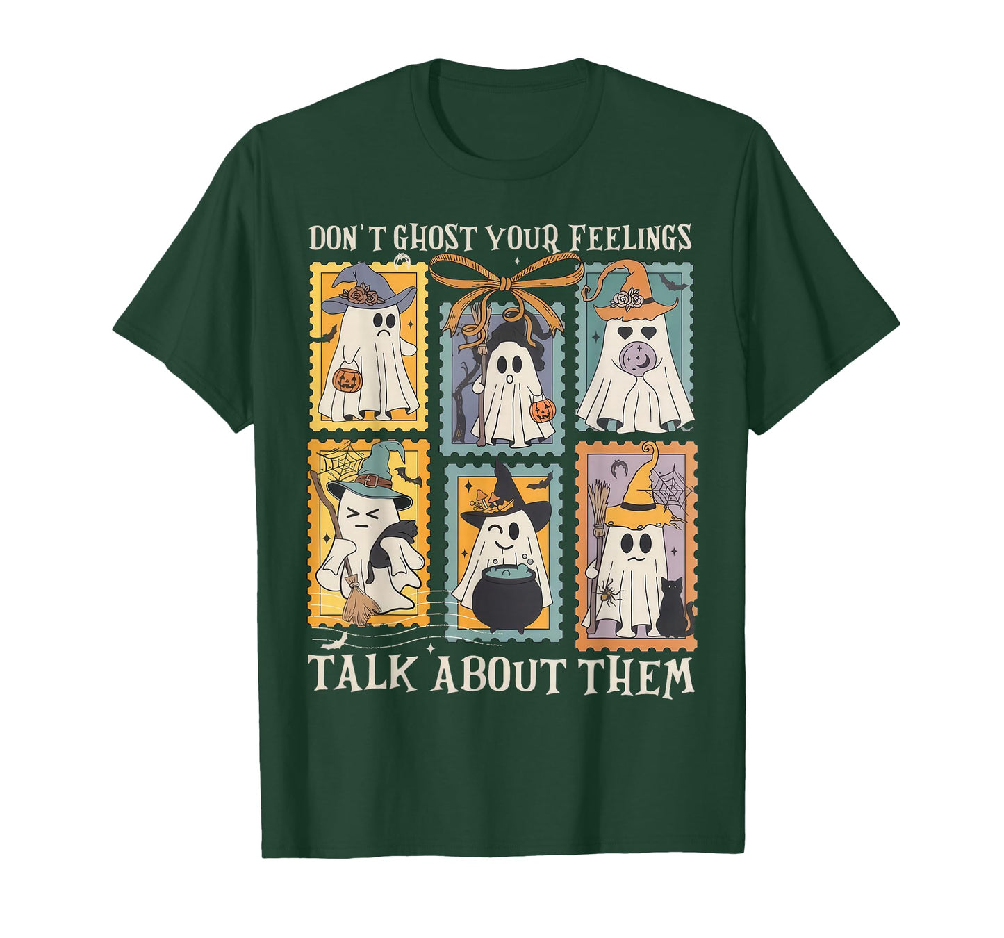Mental Health Halloween Don't Ghost Your Feelings Halloween T-Shirt