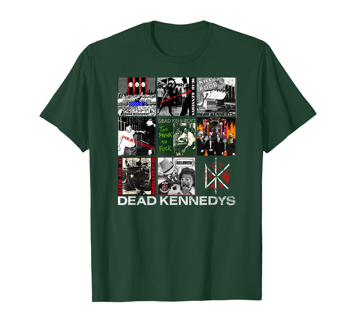 Dead Kennedys Singles Covers Vintage Punk Band T-Shirt