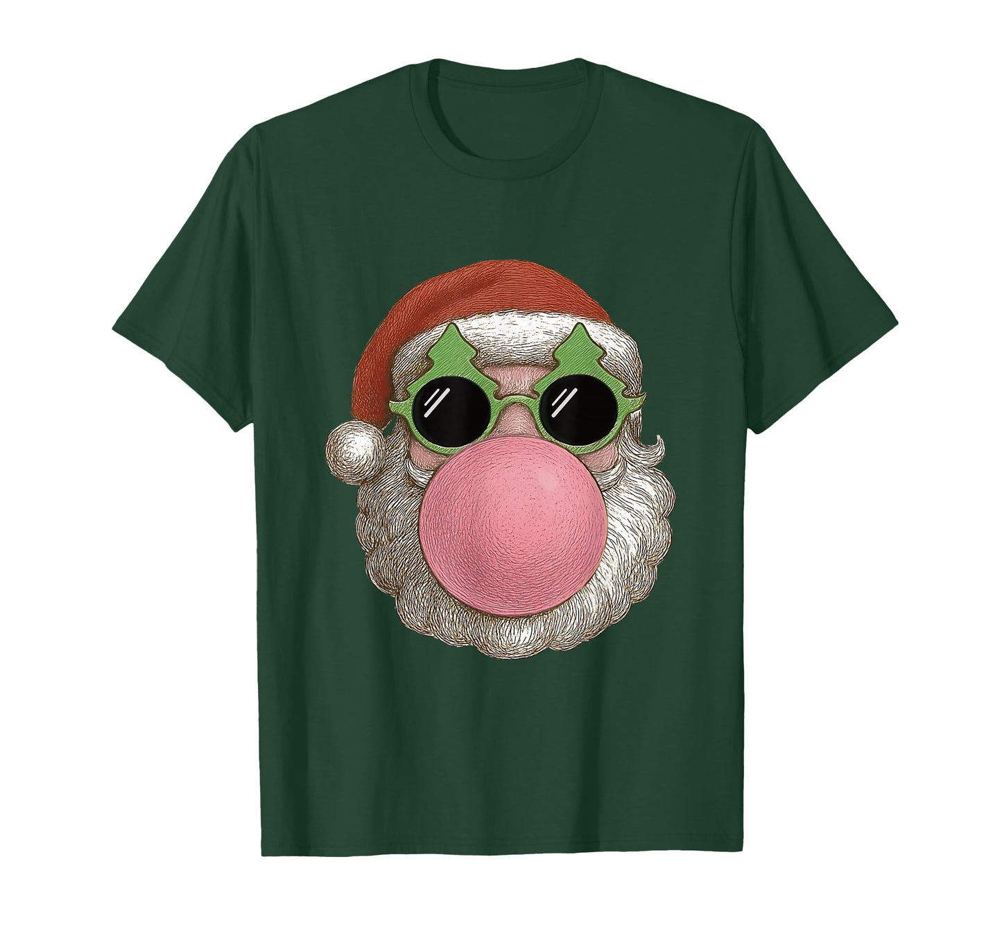 Funny Vintage Style Santa Claus Sunglasses T-Shirt