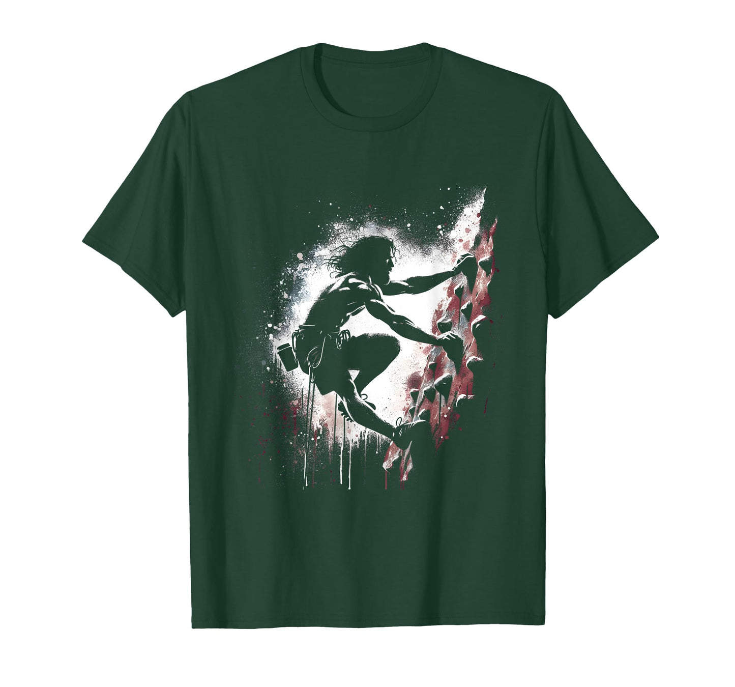 Jesus Rock Climbing - Funny Christian Religious Wall Climber T-Shirt