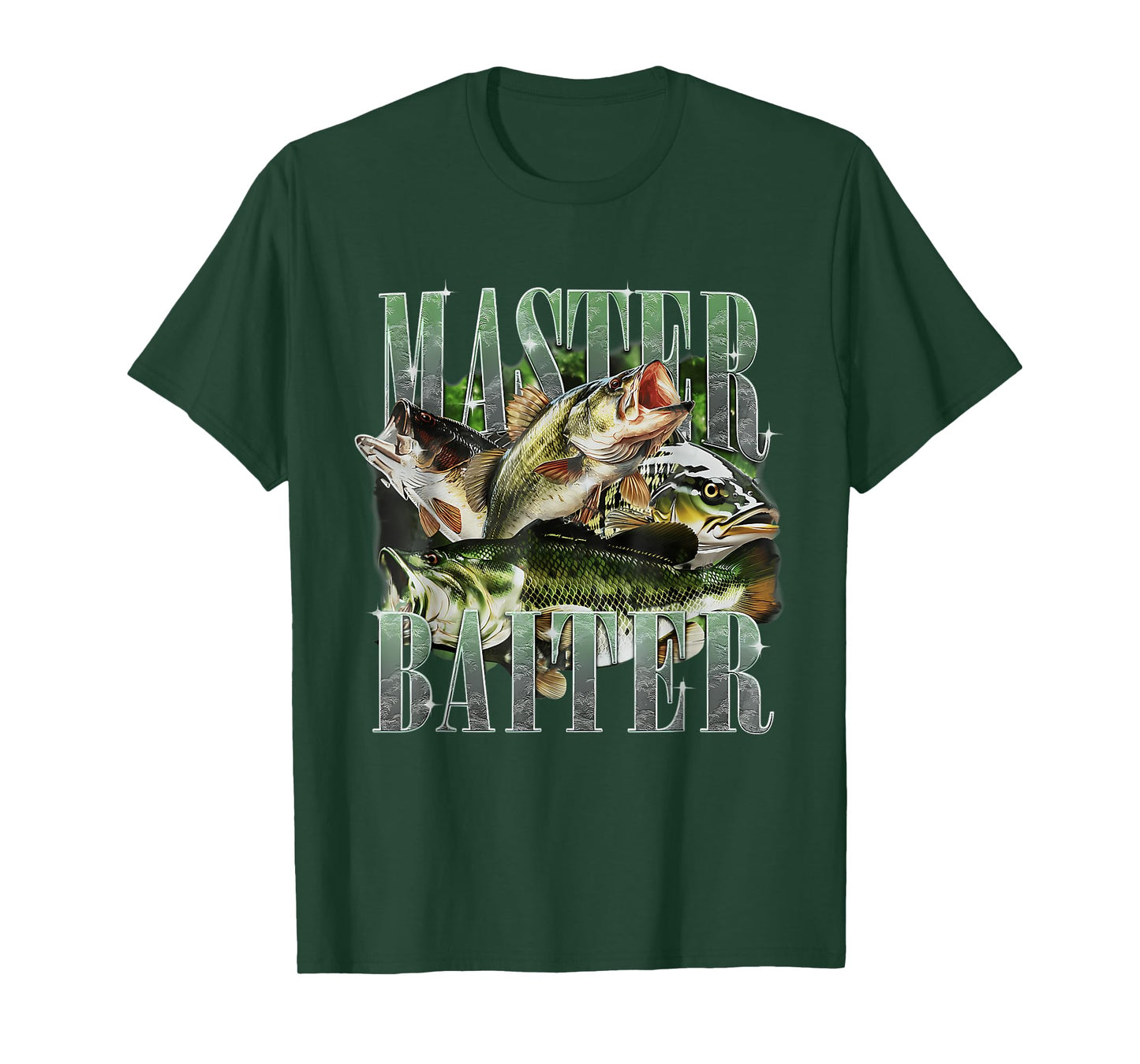 Master Baiter Vintage Bass Fishing Funny Fisherman T-Shirt