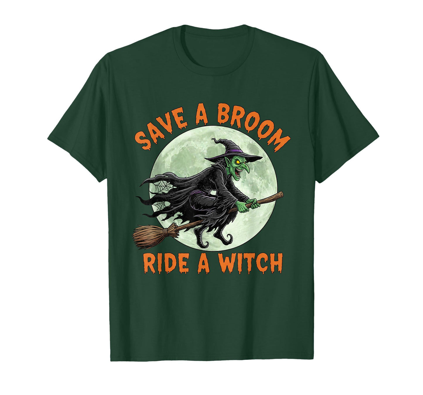 Halloween Halloween Witches Save A Broom Ride A Witch T-Shirt