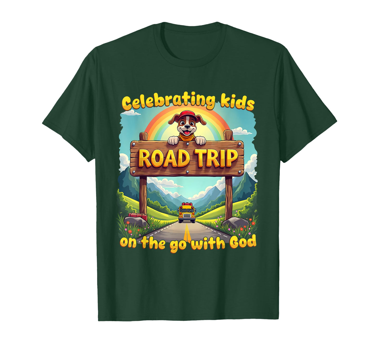Kids On The Go Christian VBS 2025 Road Trip Celebrating T-Shirt