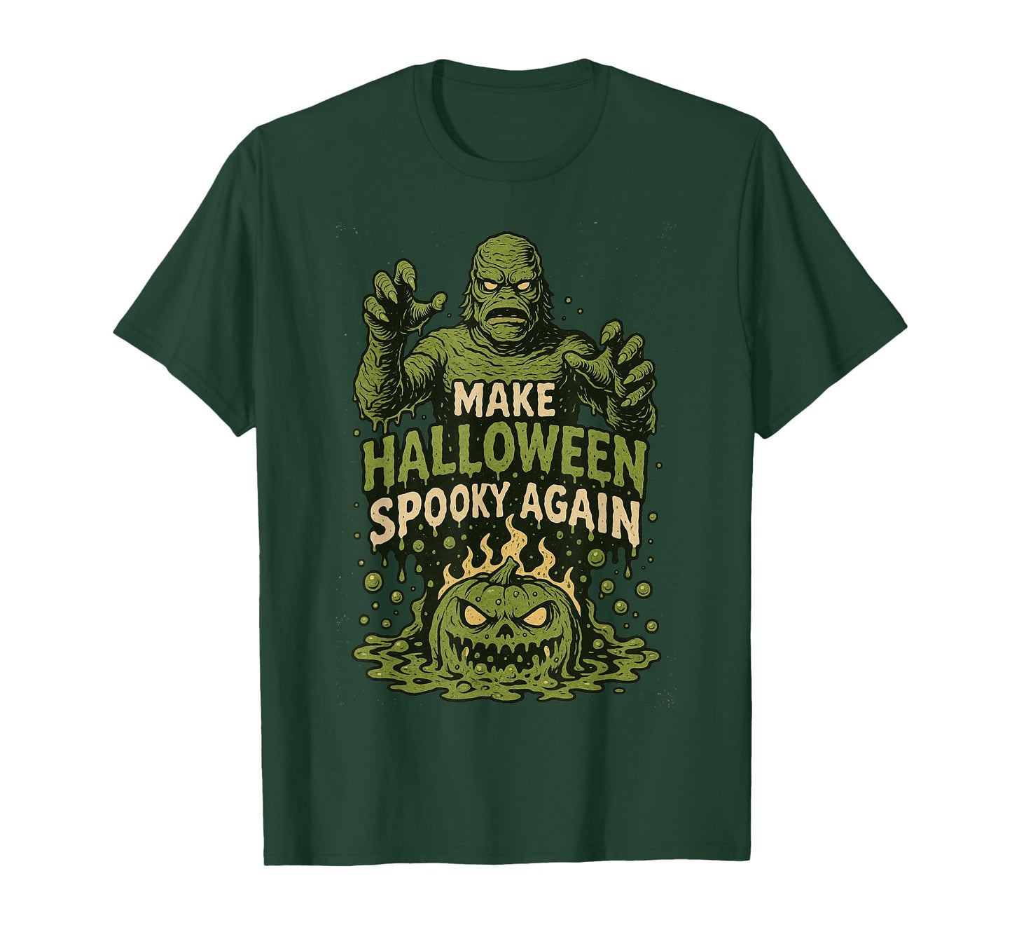 Swamp Monster Make Halloween Spooky Again Halloween Ooze T-Shirt
