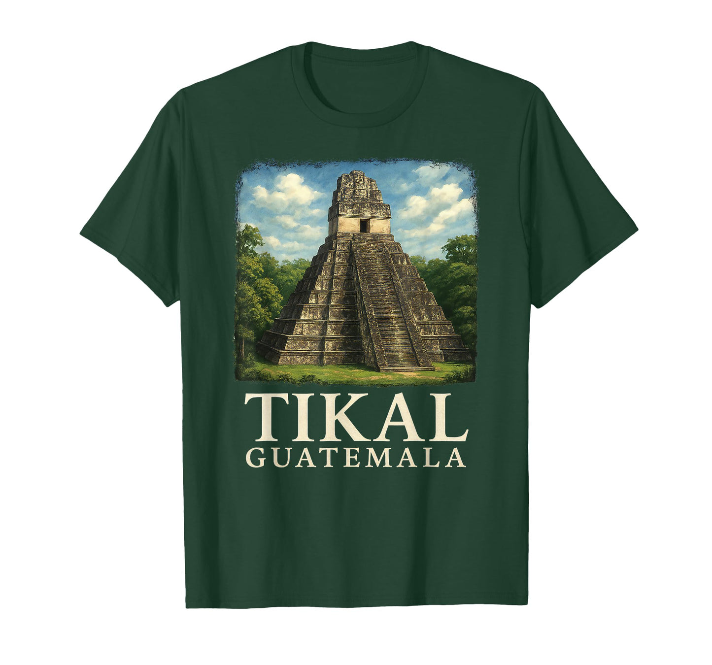 Guatemala Tikal Chapin Atitlan Maya Retro Guate Quetzal 502 T-Shirt
