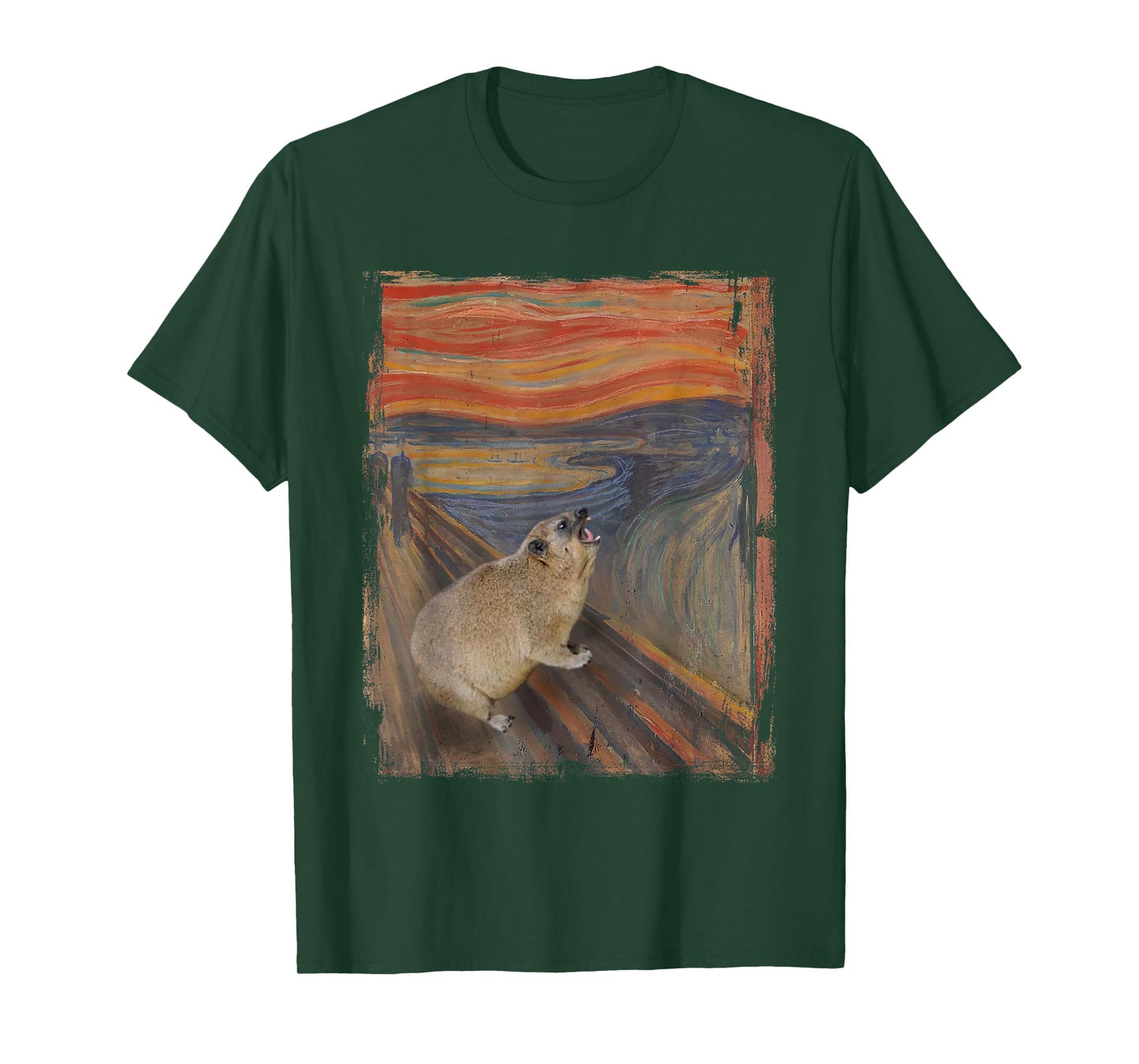 Hyrax Scream Meme Vintage Awawa Hyrax Lover T-Shirt